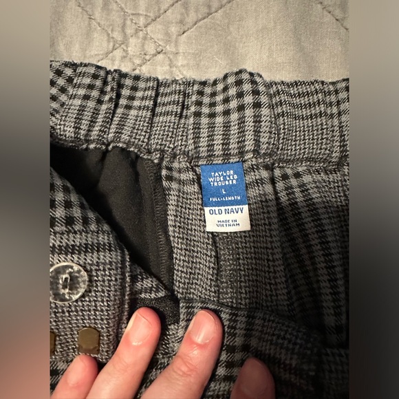 Old Navy plaid Taylor wide leg trousers - Picture 2 of 2